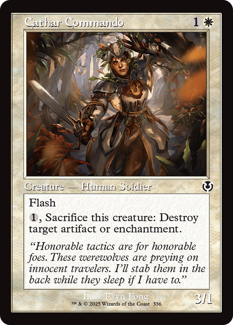 Cathar Commando (Retro Frame) [Innistrad Remastered] | Game Grid - Logan