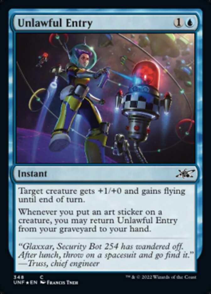 Unlawful Entry (Galaxy Foil) [Unfinity] | Game Grid - Logan