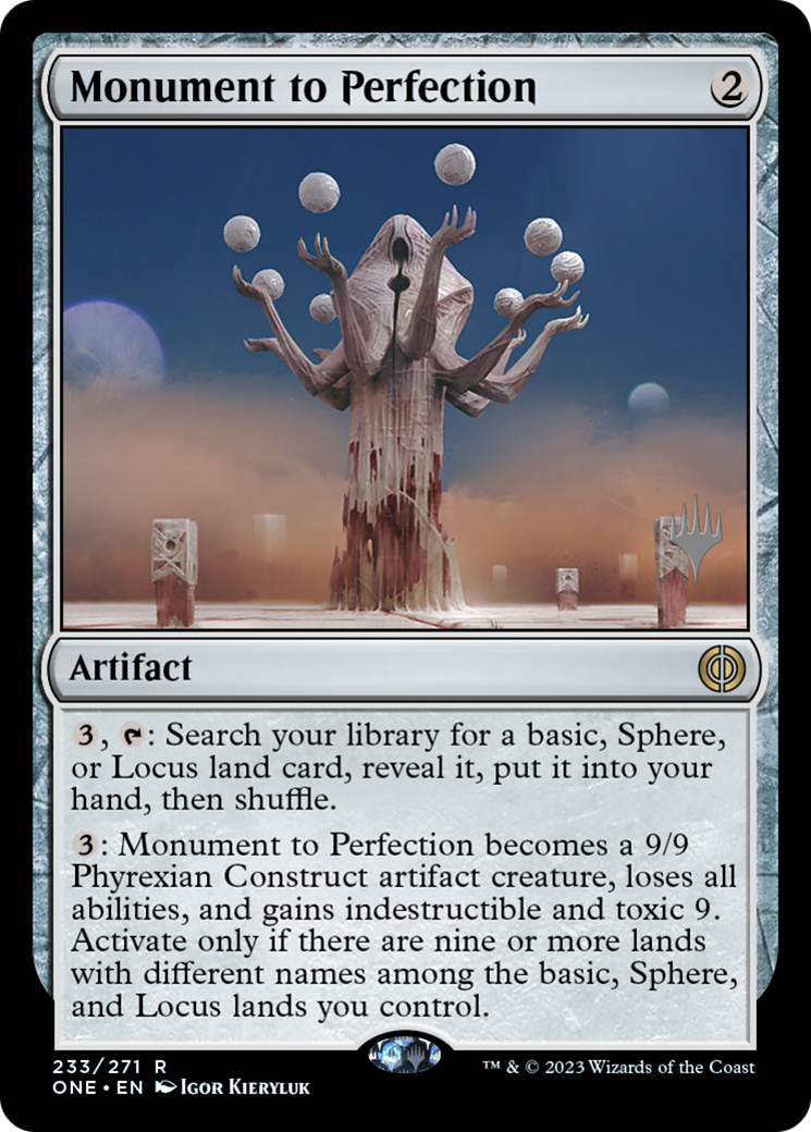 Monument to Perfection (Promo Pack) [Phyrexia: All Will Be One Promos] | Game Grid - Logan
