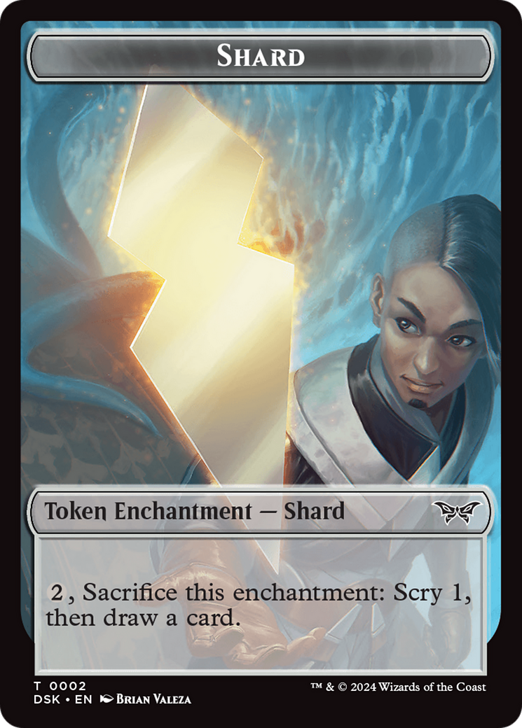 Glimmer // Shard Double-Sided Token [Duskmourn: House of Horror Tokens] | Game Grid - Logan