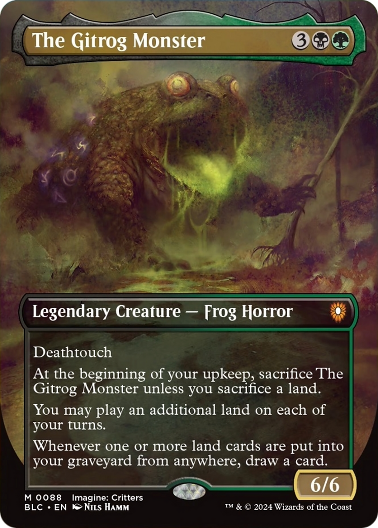 The Gitrog Monster (Borderless) [Bloomburrow Commander] | Game Grid - Logan