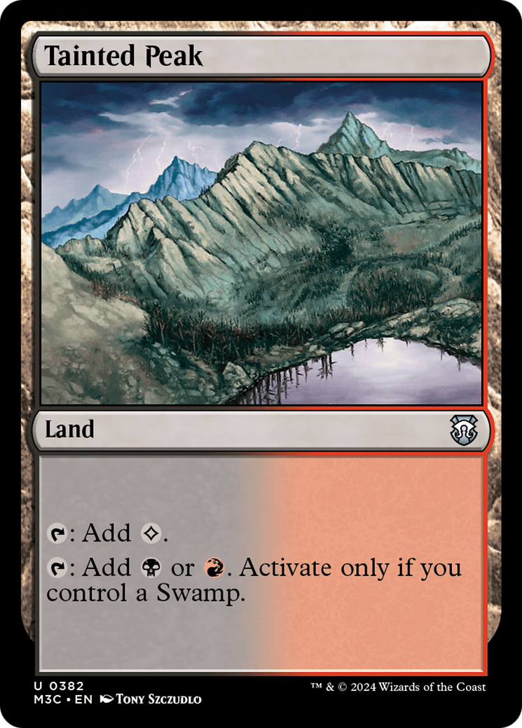 Tainted Peak (Ripple Foil) [Modern Horizons 3 Commander] | Game Grid - Logan