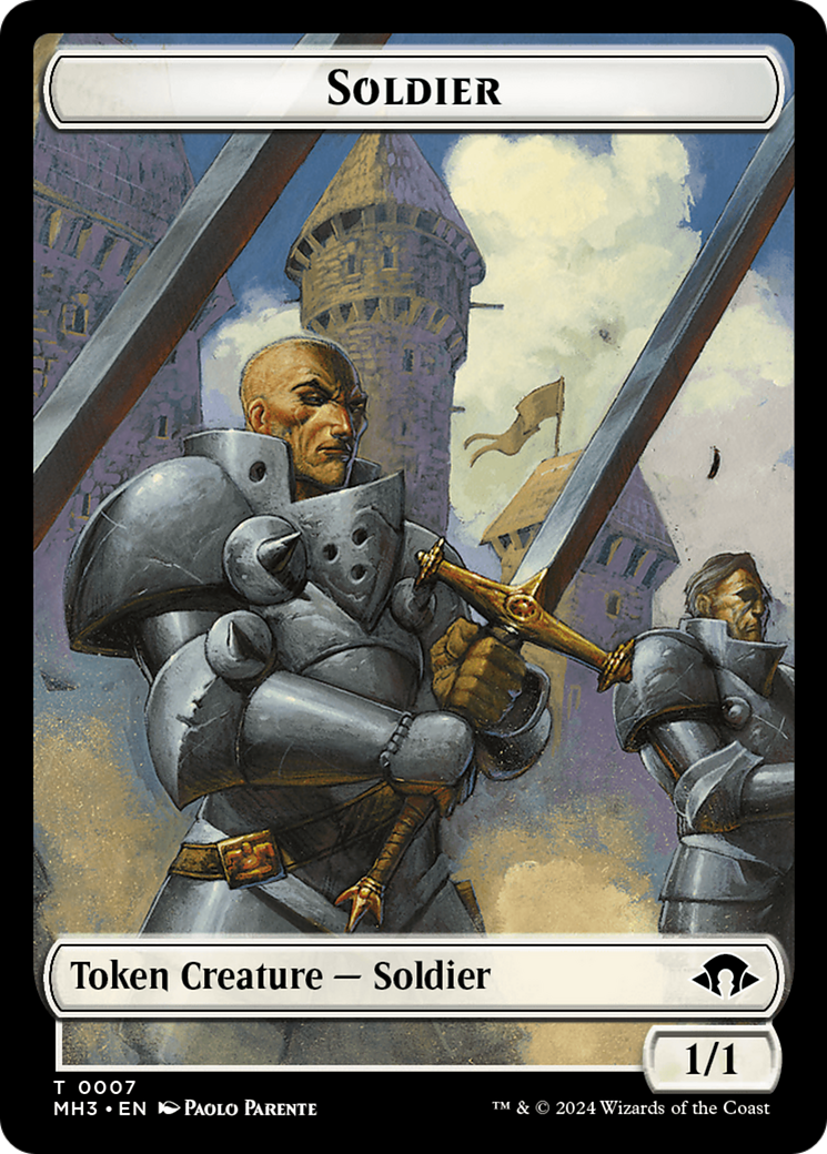 Eldrazi Spawn // Soldier Double-Sided Token [Modern Horizons 3 Tokens] | Game Grid - Logan