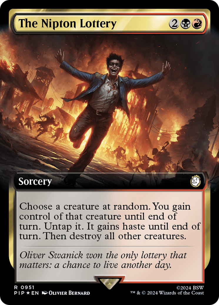 The Nipton Lottery (Extended Art) (Surge Foil) [Fallout] | Game Grid - Logan