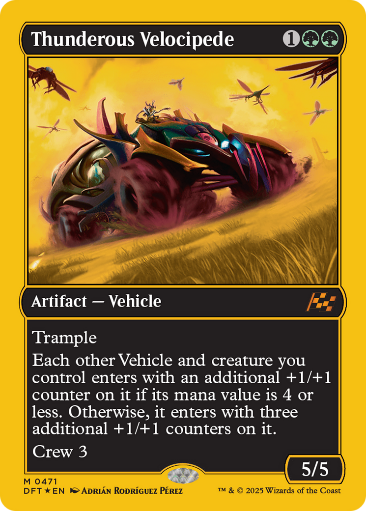 Thunderous Velocipede (First-Place Foil) [Aetherdrift] | Game Grid - Logan