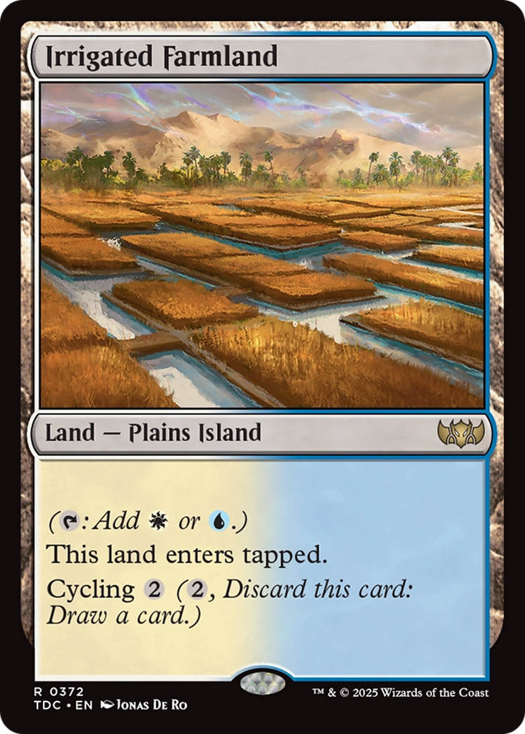 Irrigated Farmland [Tarkir: Dragonstorm Commander] | Game Grid - Logan