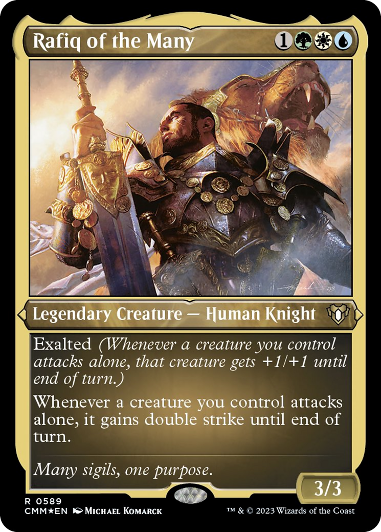 Rafiq of the Many (Foil Etched) [Commander Masters] | Game Grid - Logan