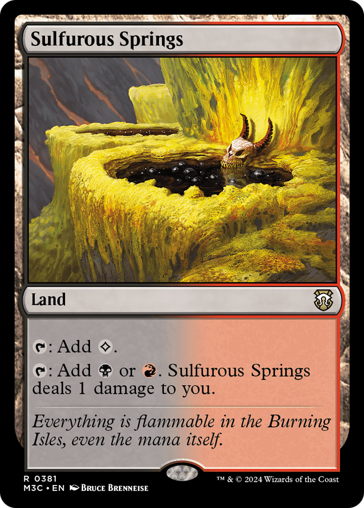 Sulfurous Springs (Ripple Foil) [Modern Horizons 3 Commander] | Game Grid - Logan