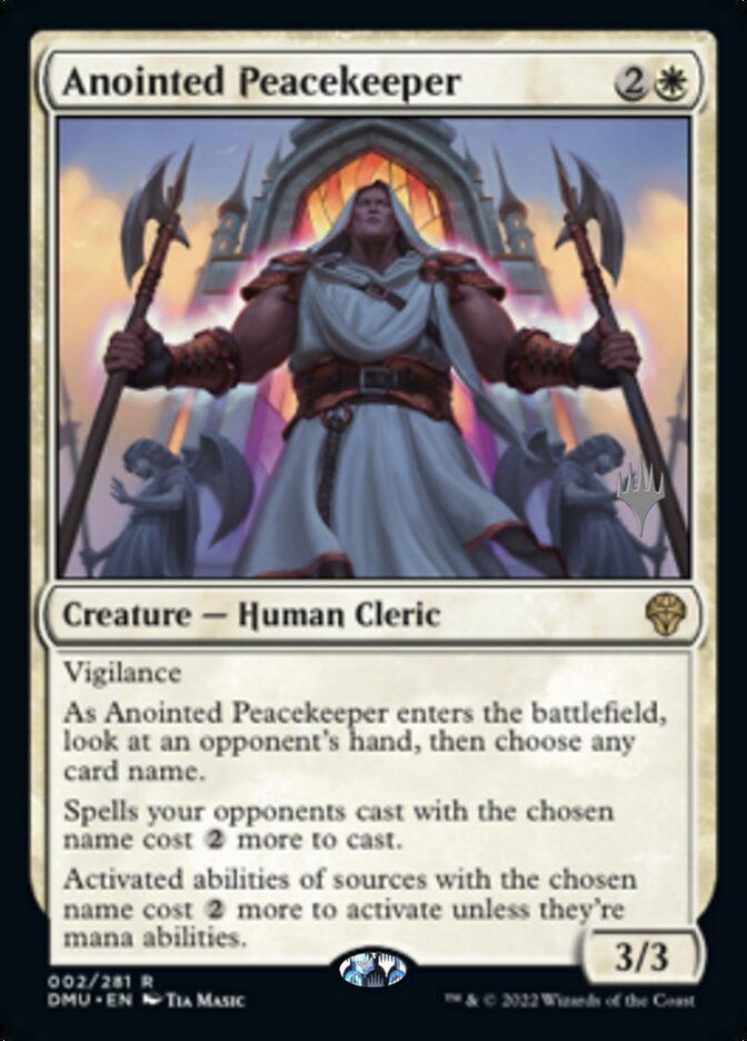 Anointed Peacekeeper (Promo Pack) [Dominaria United Promos] | Game Grid - Logan