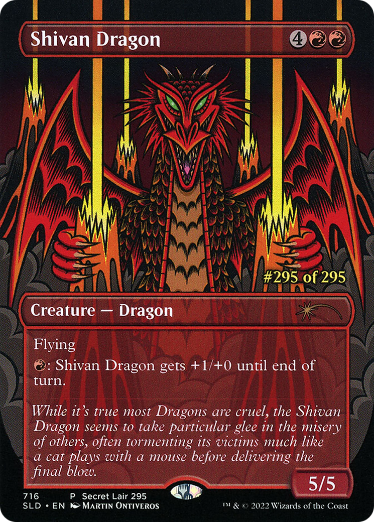 Shivan Dragon (Serialized) [Secret Lair Drop Promos] | Game Grid - Logan