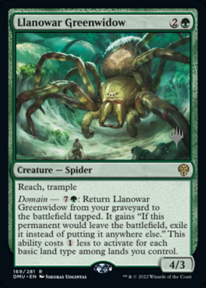 Llanowar Greenwidow (Promo Pack) [Dominaria United Promos] | Game Grid - Logan