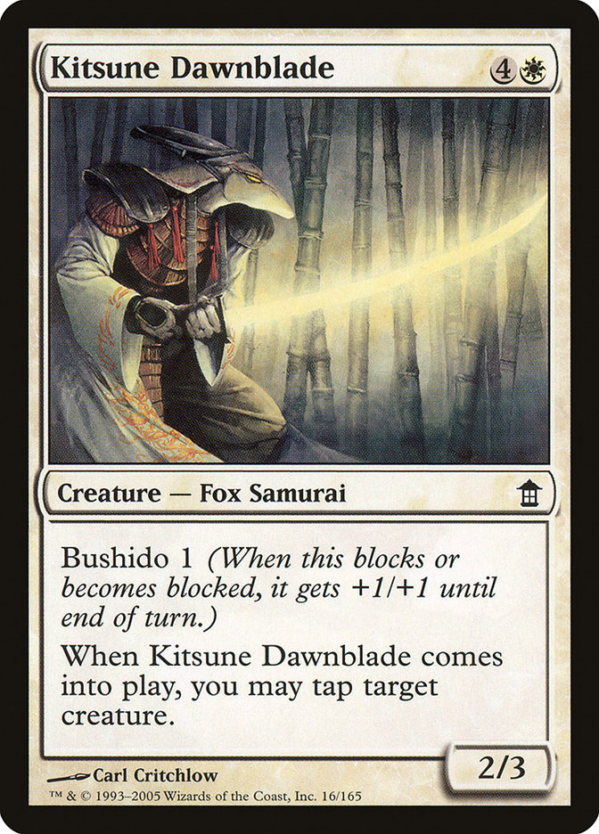 Kitsune Dawnblade [Saviors of Kamigawa] | Game Grid - Logan