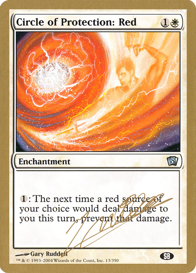 Circle of Protection: Red (Julien Nuijten) (SB) [World Championship Decks 2004] | Game Grid - Logan