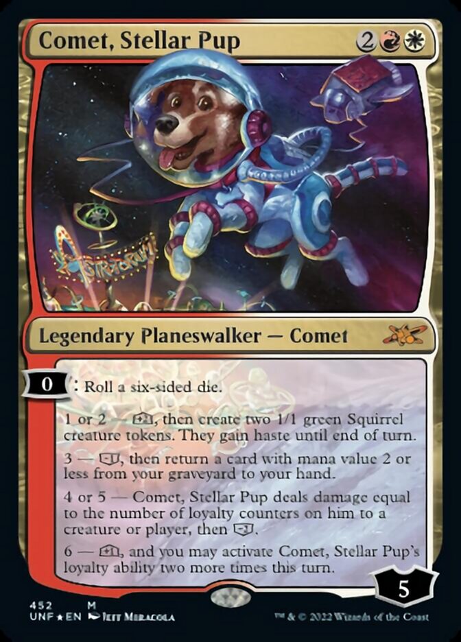 Comet, Stellar Pup (Galaxy Foil) [Unfinity] | Game Grid - Logan