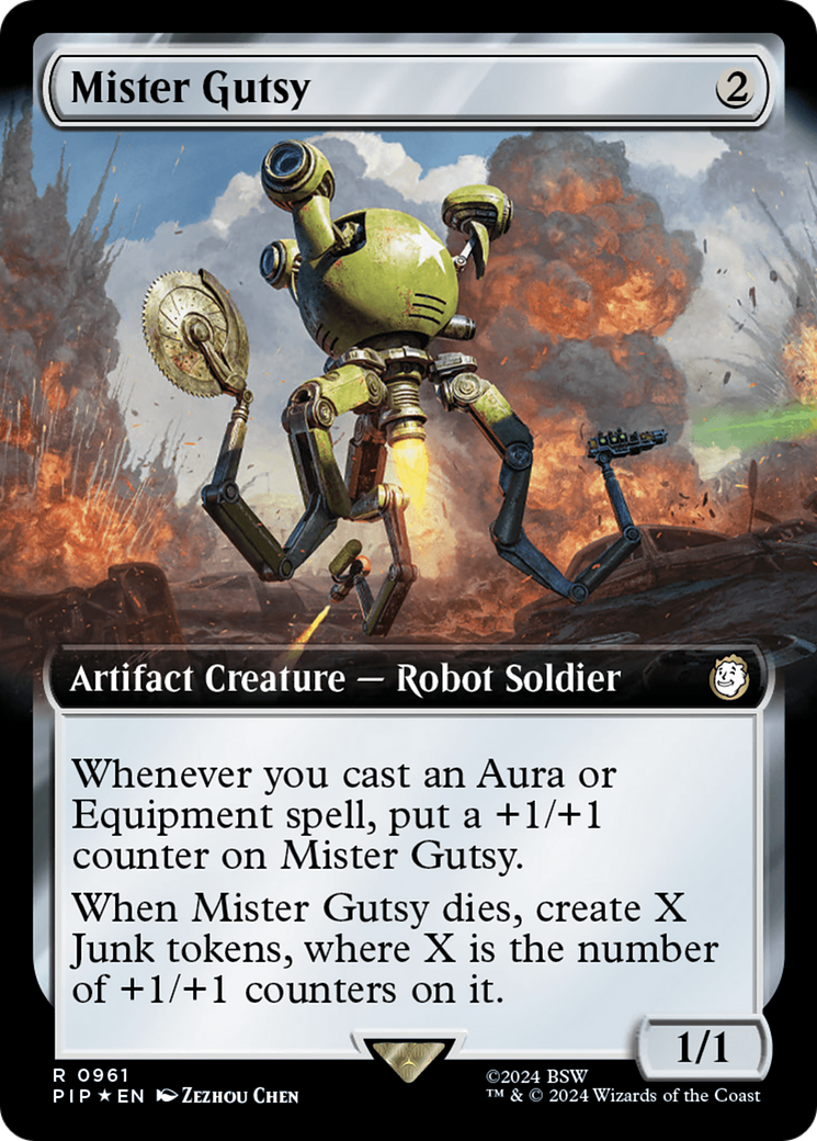 Mister Gutsy (Extended Art) (Surge Foil) [Fallout] | Game Grid - Logan
