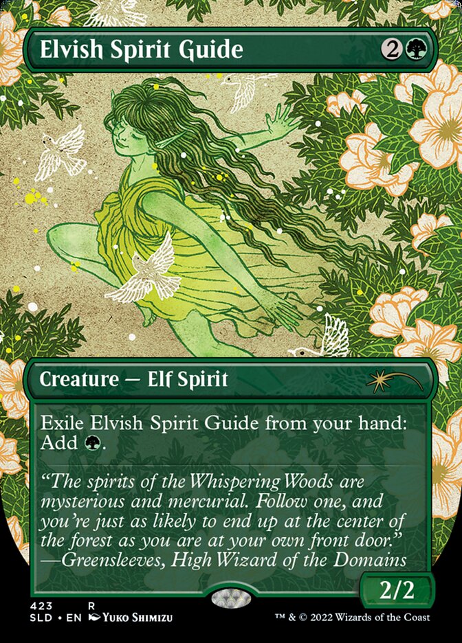 Elvish Spirit Guide (Borderless) [Secret Lair Drop Series] | Game Grid - Logan