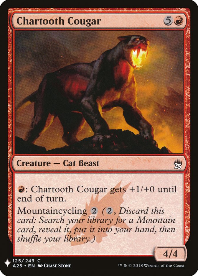 Chartooth Cougar [Mystery Booster] | Game Grid - Logan