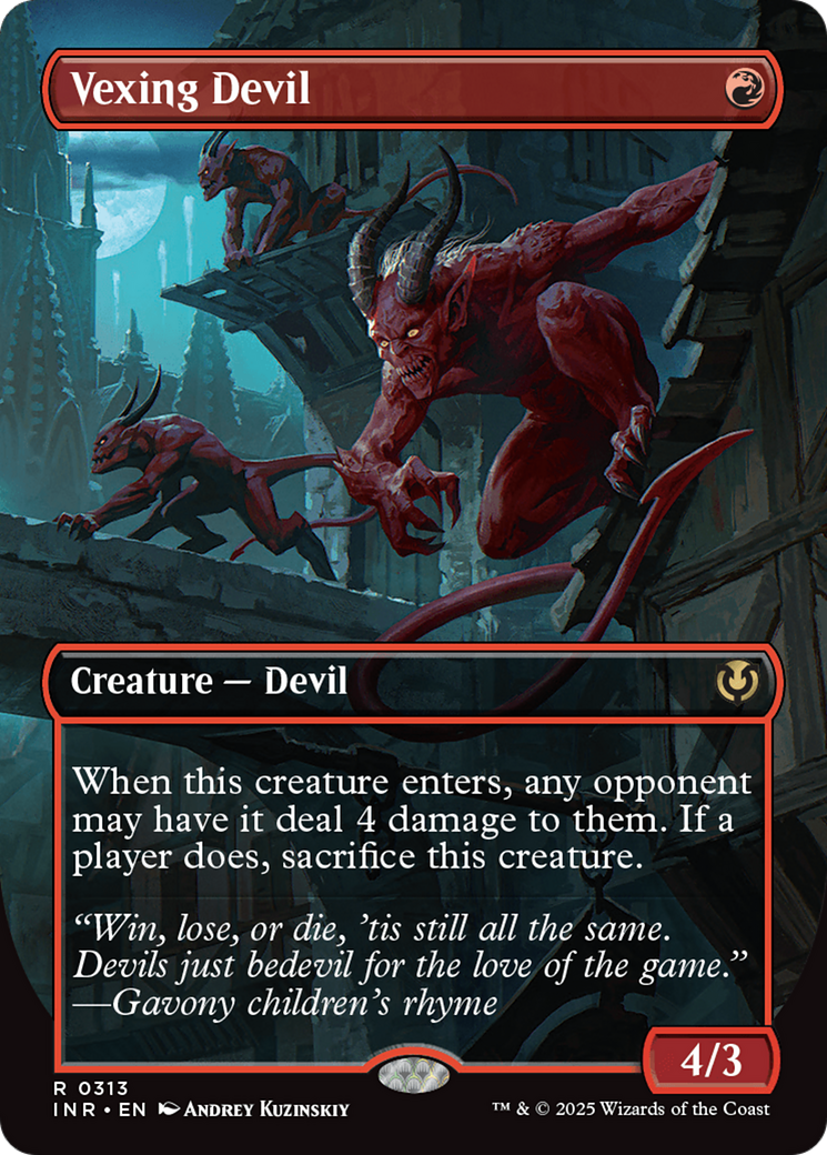 Vexing Devil (Borderless) [Innistrad Remastered] | Game Grid - Logan