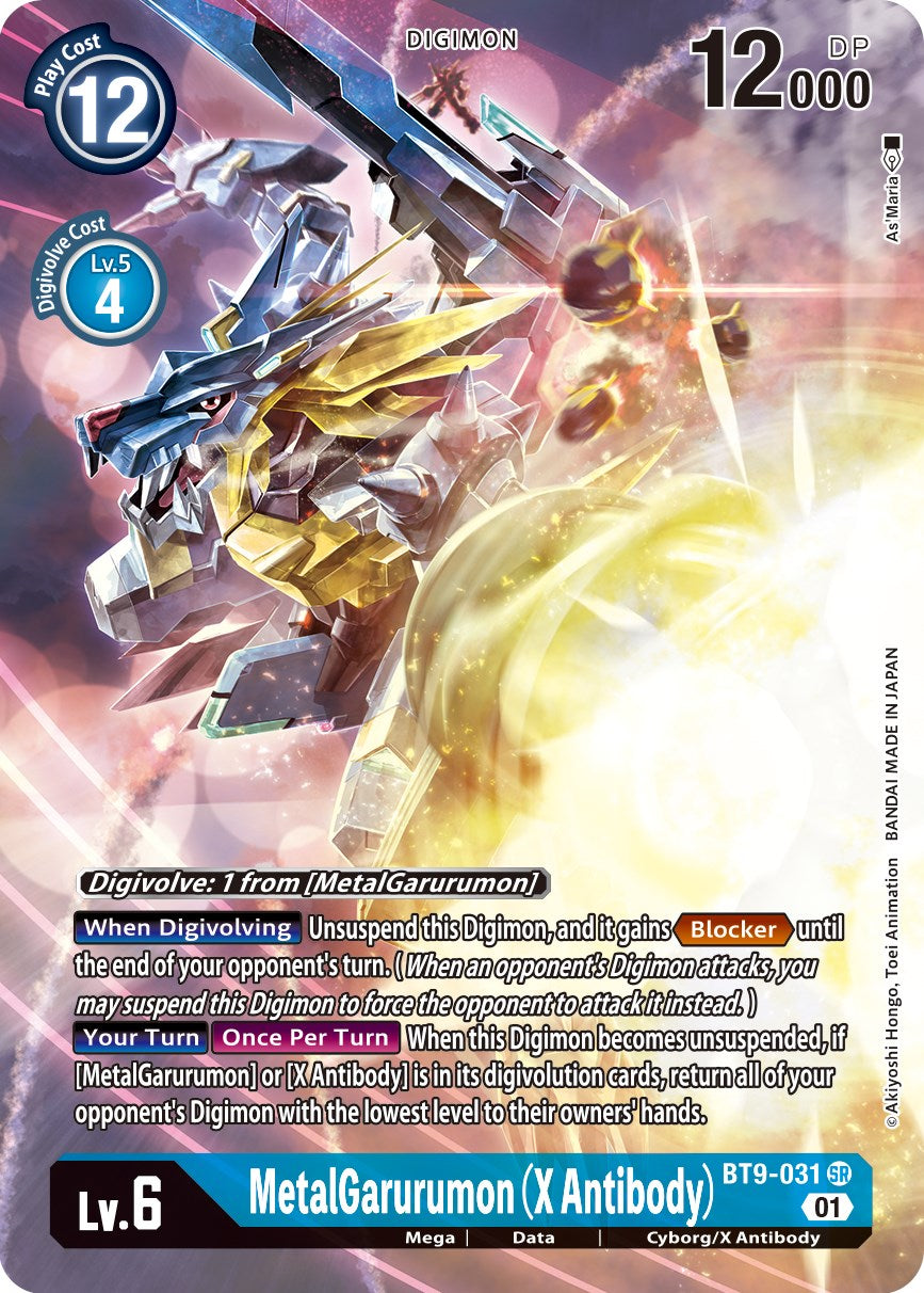 MetalGarurumon (X Antibody) [BT9-031] (Alternate Art) [X Record] | Game Grid - Logan