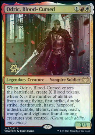 Odric, Blood-Cursed [Innistrad: Crimson Vow Prerelease Promos] | Game Grid - Logan