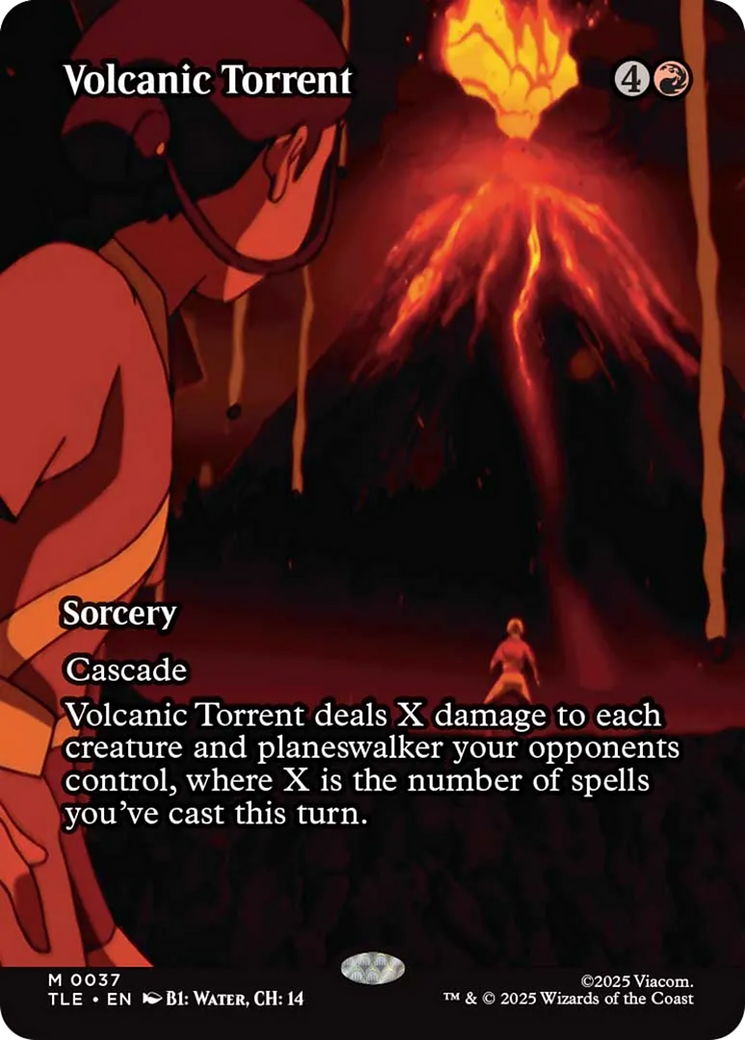 Volcanic Torrent (Borderless) [Avatar: The Last Airbender: Eternal-Legal] | Game Grid - Logan