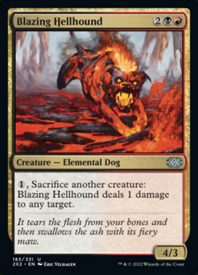 Blazing Hellhound [Double Masters 2022] | Game Grid - Logan