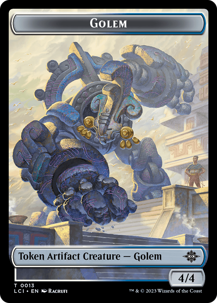 Treasure (0018) // Golem Double-Sided Token [The Lost Caverns of Ixalan Tokens] | Game Grid - Logan