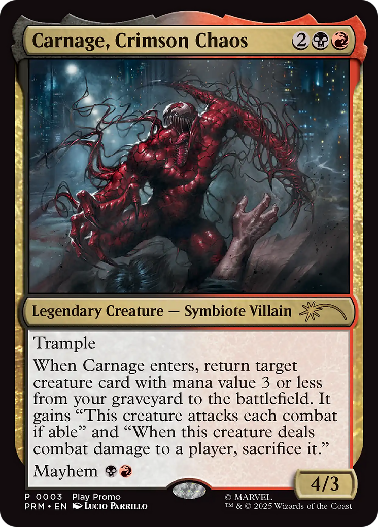 Carnage, Crimson Chaos [Wizards Play Network 2025] | Game Grid - Logan