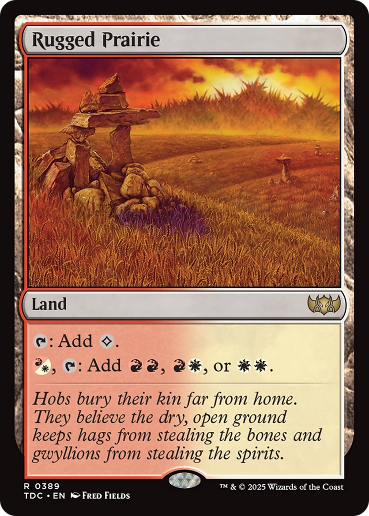 Rugged Prairie [Tarkir: Dragonstorm Commander] | Game Grid - Logan