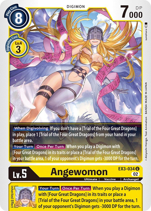 Angewomon [EX3-034] [Draconic Roar] | Game Grid - Logan