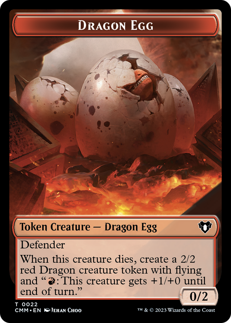 Dragon Egg Token [Commander Masters Tokens] | Game Grid - Logan