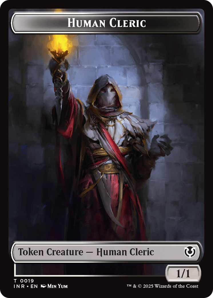 Demon // Human Cleric Double-Sided Token [Innistrad Remastered Tokens] | Game Grid - Logan