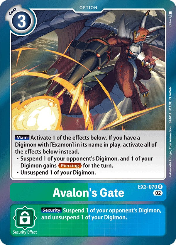 Avalon's Gate [EX3-070] [Draconic Roar] | Game Grid - Logan