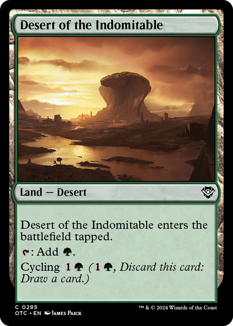 Desert of the Indomitable [Outlaws of Thunder Junction Commander] | Game Grid - Logan