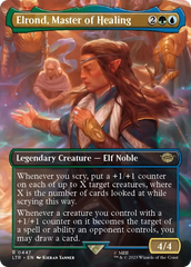 Elrond, Master of Healing (Borderless Alternate Art) [The Lord of the Rings: Tales of Middle-Earth] | Game Grid - Logan