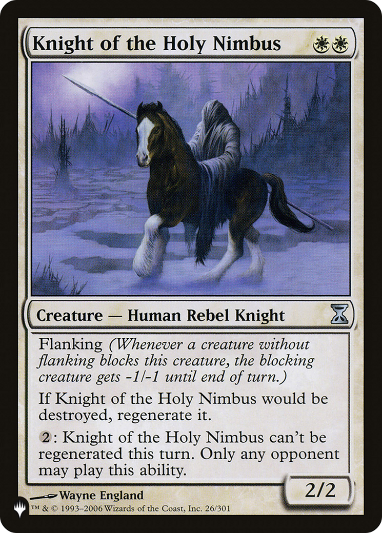 Knight of the Holy Nimbus [The List Reprints] | Game Grid - Logan