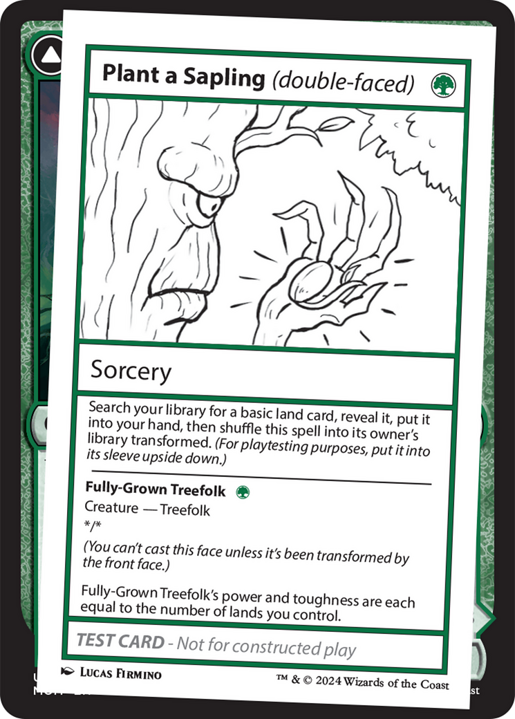 Plant a Sapling (double-faced) [Mystery Booster 2 Playtest Cards] | Game Grid - Logan