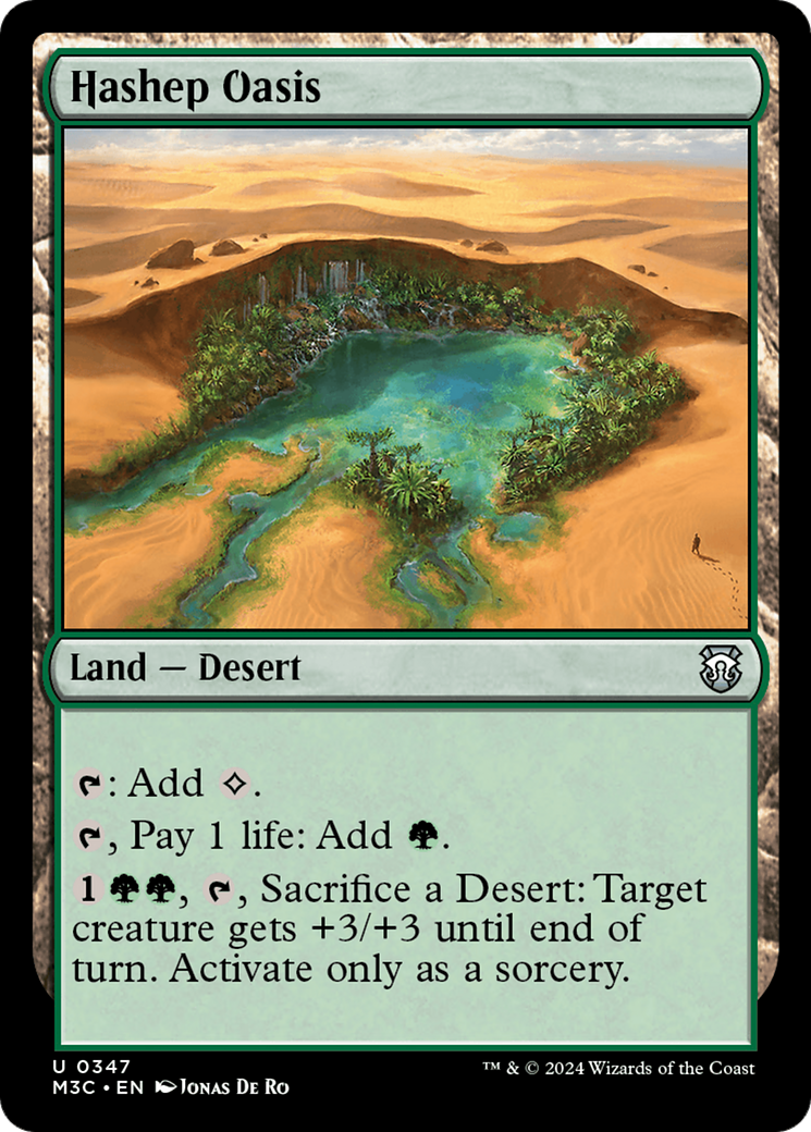 Hashep Oasis (Ripple Foil) [Modern Horizons 3 Commander] | Game Grid - Logan