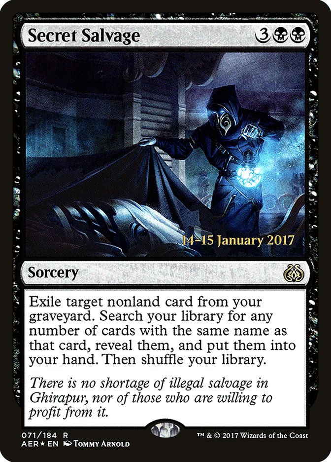 Secret Salvage [Aether Revolt Prerelease Promos] | Game Grid - Logan