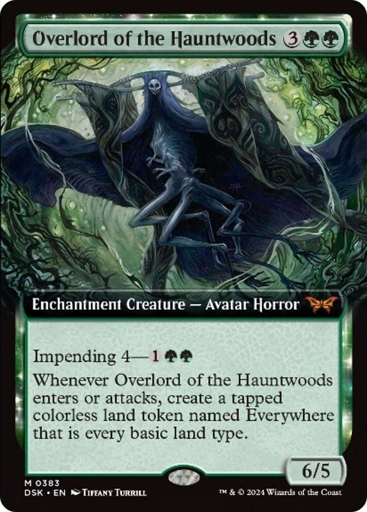 Overlord of the Hauntwoods (Extended Art) [Duskmourn: House of Horror] | Game Grid - Logan