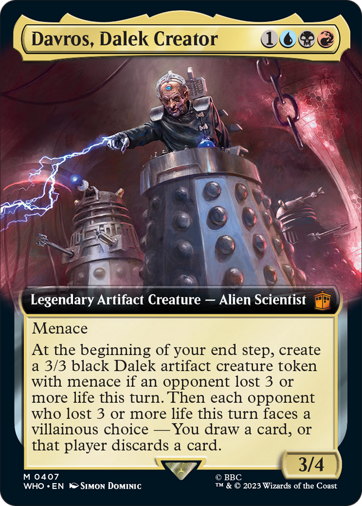 Davros, Dalek Creator (Extended Art) [Doctor Who] | Game Grid - Logan