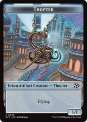Golem (0015) // Thopter (0009) Double-Sided Token [Aetherdrift Tokens] | Game Grid - Logan