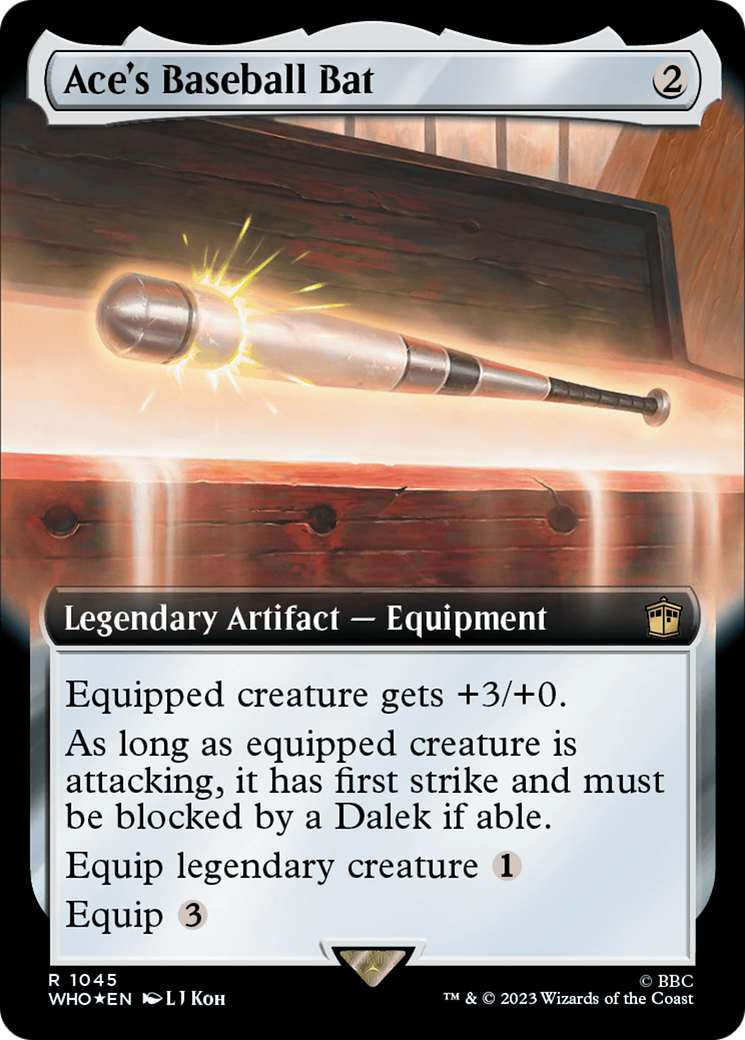 Ace's Baseball Bat (Extended Art) (Surge Foil) [Doctor Who] | Game Grid - Logan