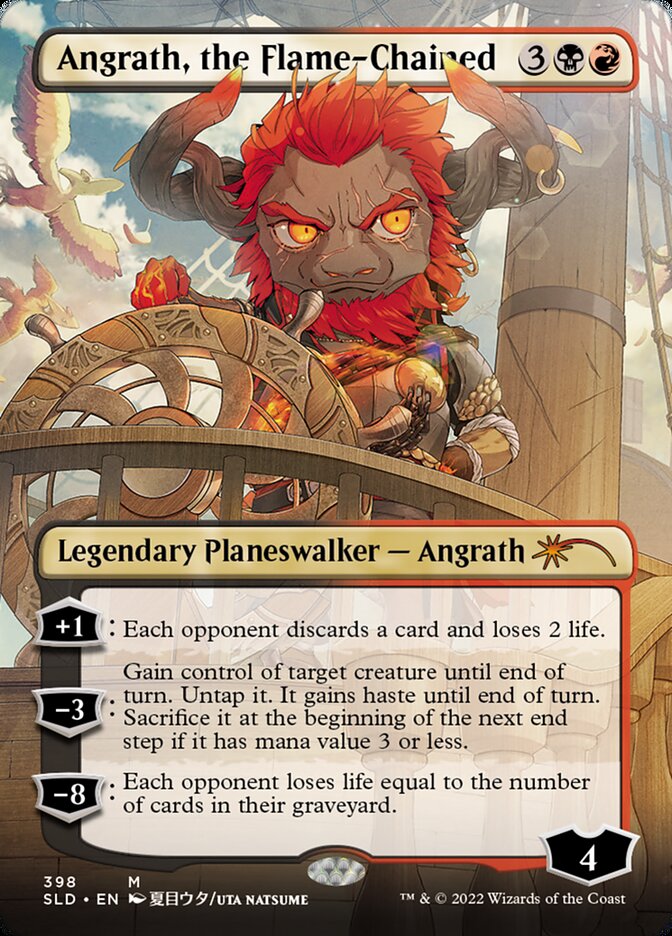 Angrath, the Flame-Chained (Borderless) [Secret Lair Drop Series] | Game Grid - Logan