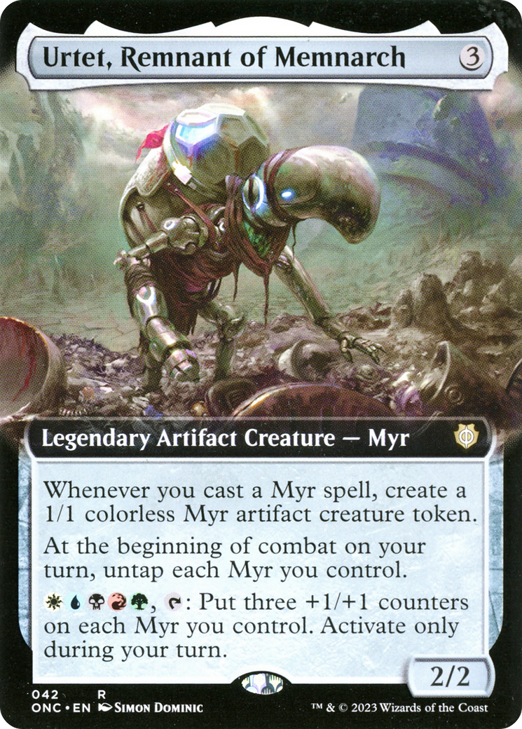 Urtet, Remnant of Memnarch (Extended Art) [Phyrexia: All Will Be One Commander] | Game Grid - Logan