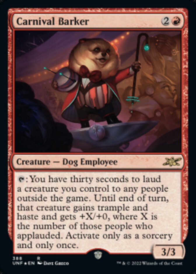 Carnival Barker (Galaxy Foil) [Unfinity] | Game Grid - Logan