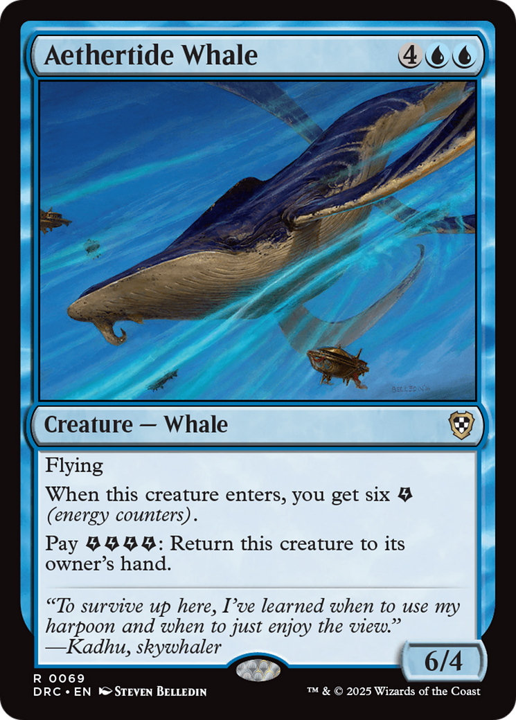 Aethertide Whale [Aetherdrift Commander] | Game Grid - Logan