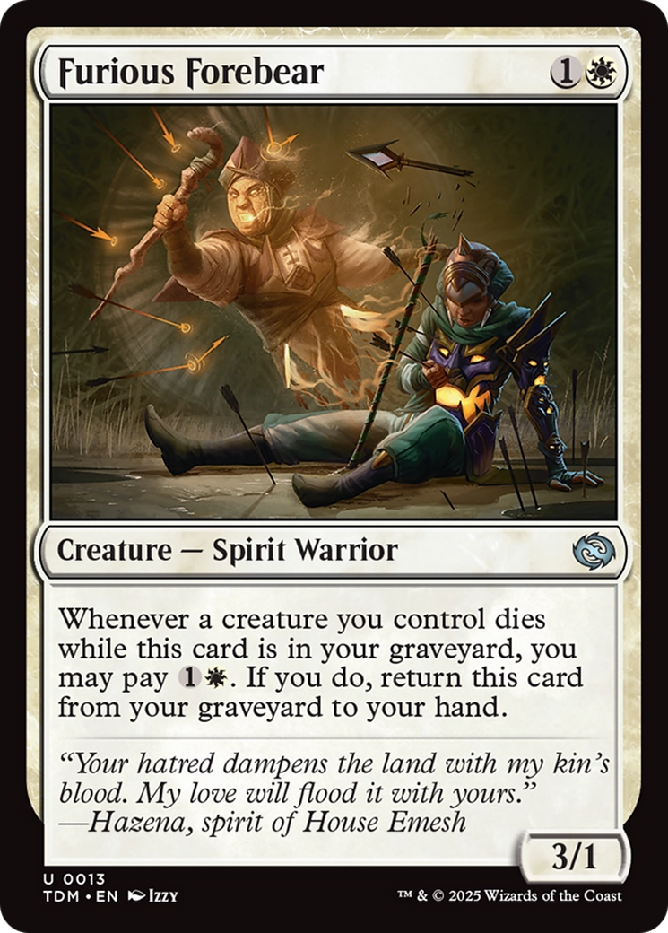 Furious Forebear [Tarkir: Dragonstorm] | Game Grid - Logan