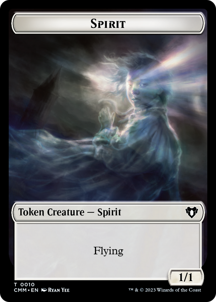 Spirit (0010) // Insect Double-Sided Token [Commander Masters Tokens] | Game Grid - Logan