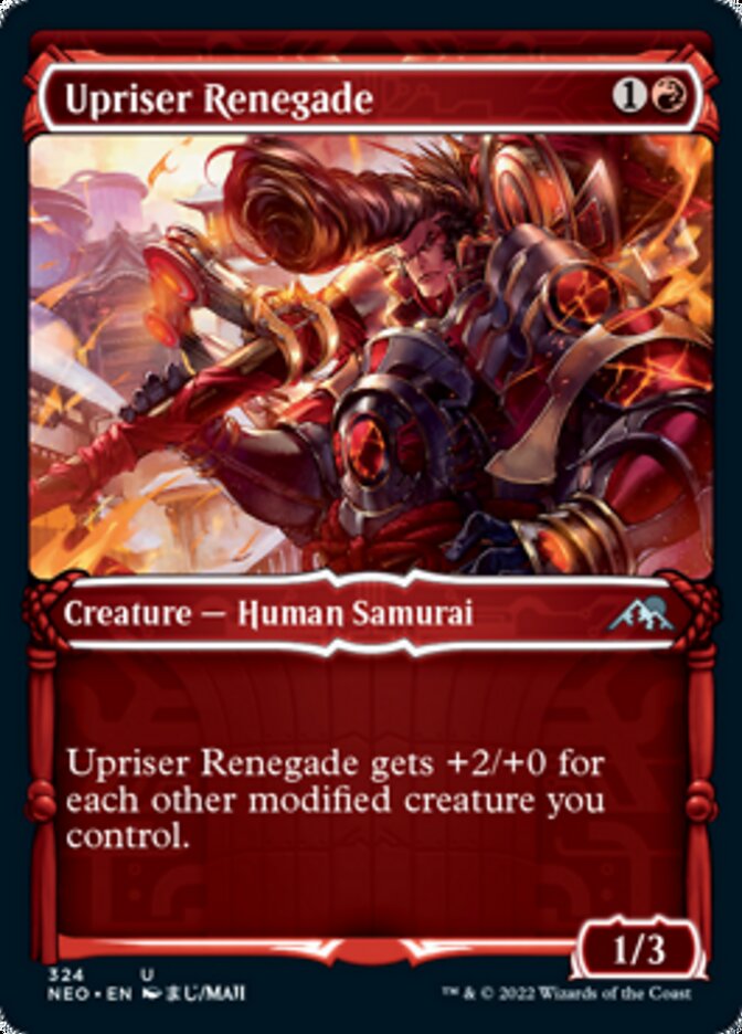 Upriser Renegade (Showcase Samurai) [Kamigawa: Neon Dynasty] | Game Grid - Logan